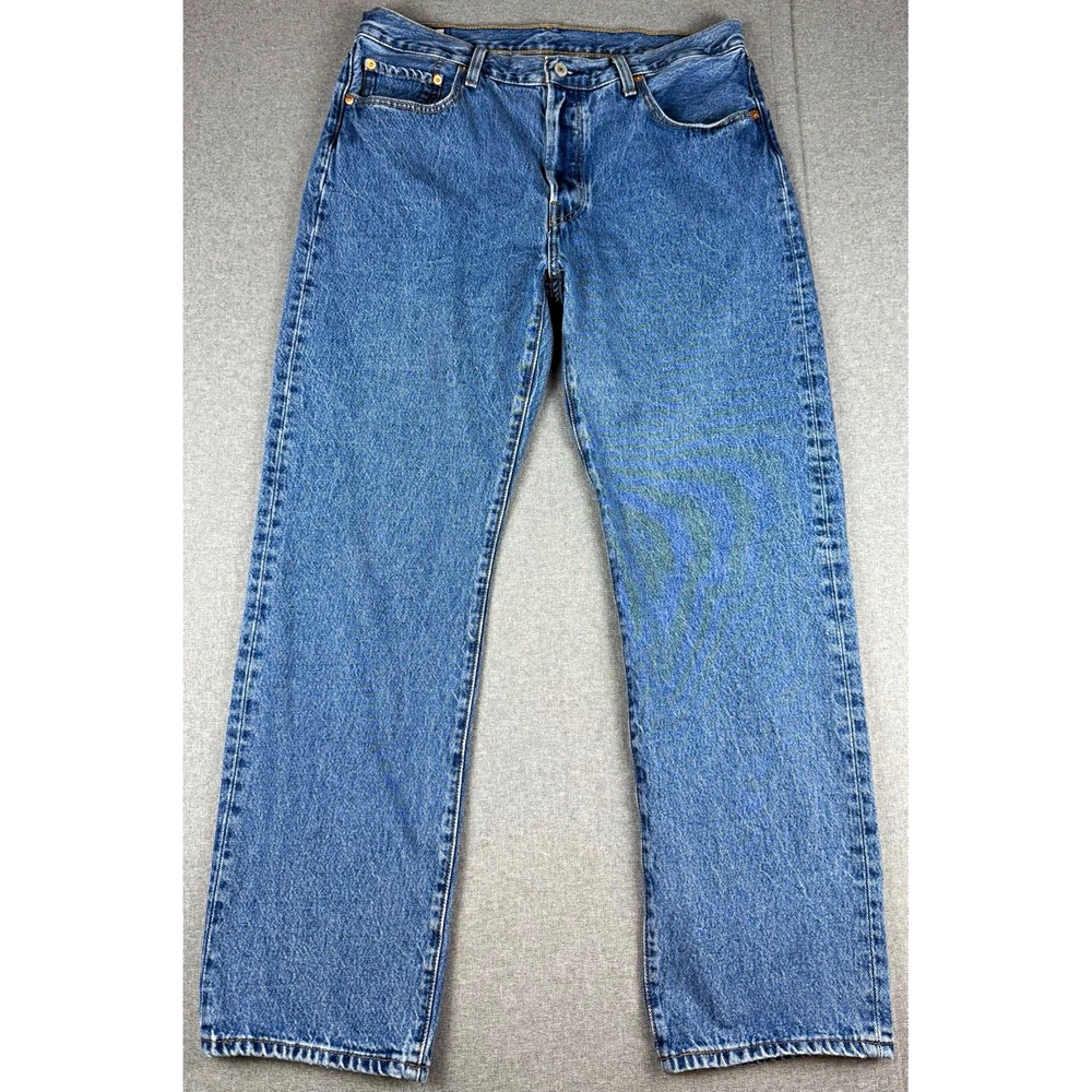 Levis 501 90s Jeans Womens 32x30 Straight Leg Button Fly Blue Denim 100% Cotton